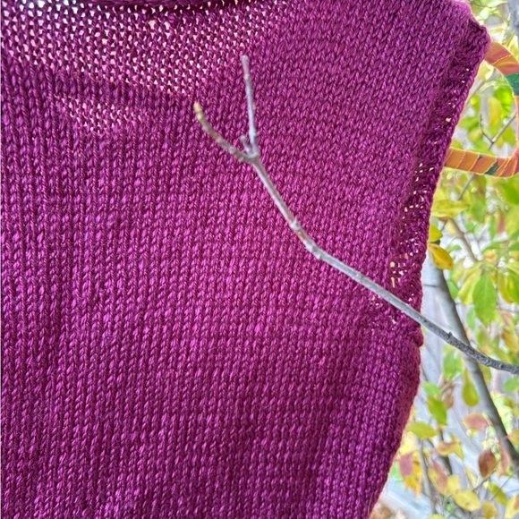 Vintage Purple V-Neck Sweater - Picture 3 of 6